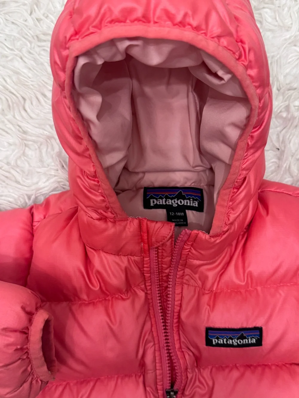 Patagonia Kids' Hi Loft Down Hoody Jacket 12-18 mo